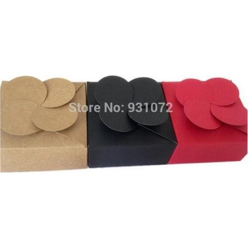 Four Leaf Clover paper boxes, jewelry paper boxes,Packing boxes 1000pcs/lot 8cmX8cmX3.5cm