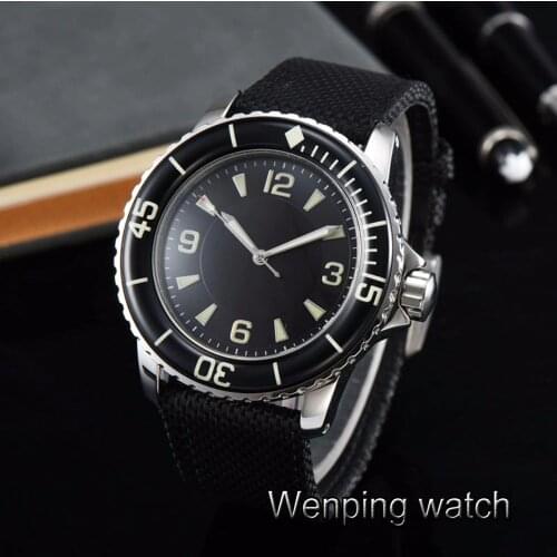 Corgeut 45mm sport design clock luxury top brand mechanical Sterile dial Luminous hands Automatic Self-Wind Vintage mens watch