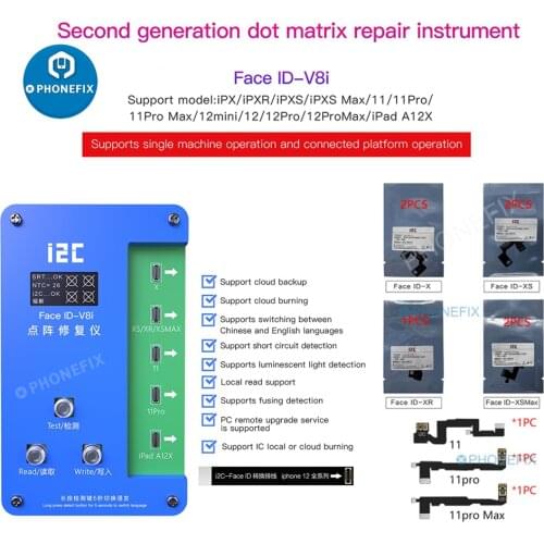 I2C IFace-V8 Face Dot Matrix Projection Repair Detector For iPhone X-11Pro max Face ID Repair Tool Replace the Dot Matrix Cable