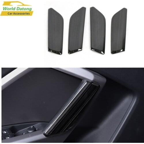 For Audi Q3 (F3) 2019 2020 Interior Rear Door Armrest Handrail Cover Stainless Steel Panel Trim 4pcs