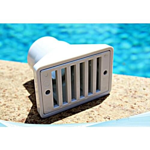 Pipe fittings, 2" and 1.5" outlet pipe Swimming pool water sp-1019 over flow outlet, water discharge