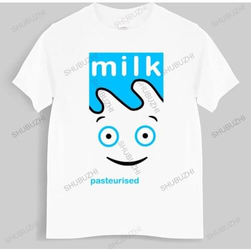 T shirt mens Limited Blur Milk Coffee And Tv Vinyl Poster White T-Shirt Size S-5XLsummer Hot Sale New Tee Print Men T-Shirt