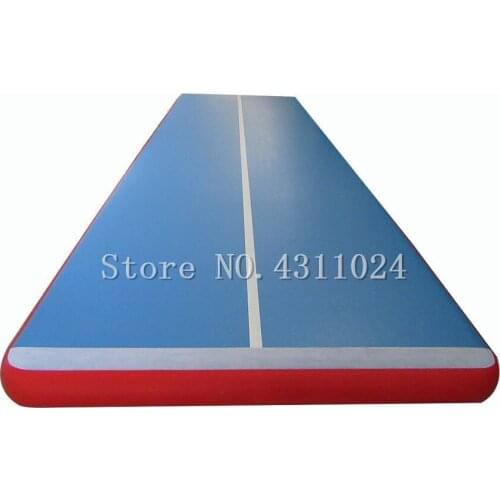 Gymnastics Tumbling Mat Air Floor 5x1x0.1m Inflatable Airtrack Tumbling Gymnastic for Home Use, Beach, Park and Water with Pump