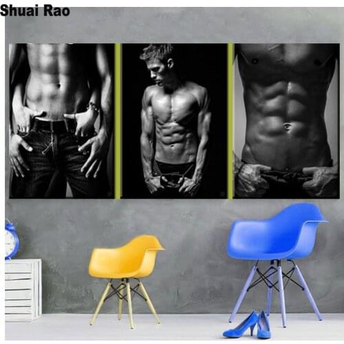 Sexy men 5d Diy diamond Painting Cross Stitch full square round mosaic diamond embroidery muscle body people home decor gift