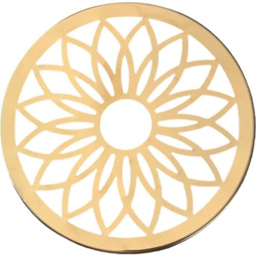 Flower Structure Test Tube Vases Vaseholder Ornaments Round Metal Gold Color Multi Picture Design Home Party Wedding Decoration