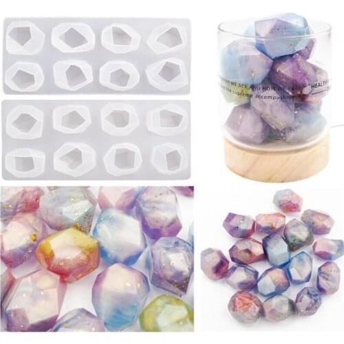 Lrregular Geometric Section Gem Crystal Silicone Mold Jewelry Fillings Pendant Diy Charms Handmade Epoxy Resin Ore Mould Craft