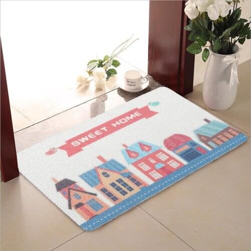 New Drawing Porch Floor Mat Antiskid Clean Printing Living Room Decoration Carpet Bedside Outdoor Kitchen Bathroom Rugs