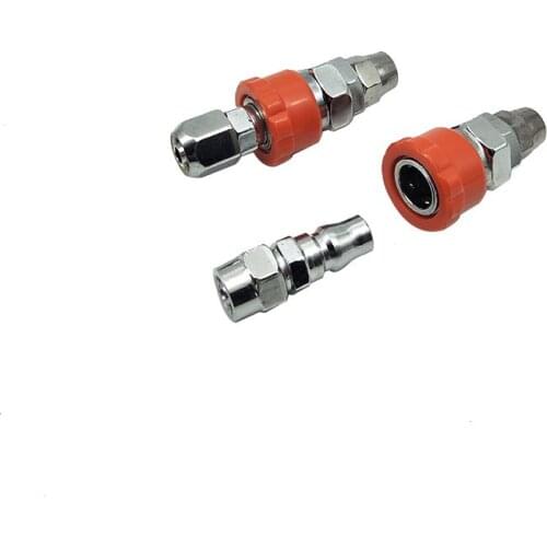 2 Pcs Pneumatic Pipe C type Quick Fitting Connect Disconnect Coupler Set 30SP + 30PP For 10x6.5mm PU tube