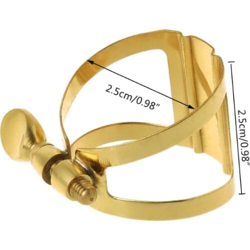 Soprano Alto Tenor Saxophone Clarinet In Bb Flexibility Gold Mouthpiece Ligature X3UA