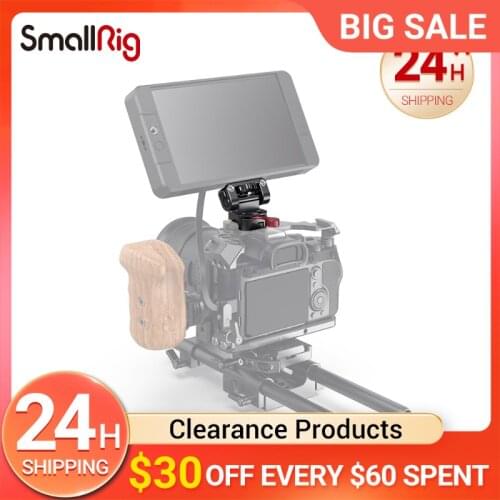 SmallRig Camera Monitor Stabilizer Quick Release EVF Holder Mount with Nato Clamp Can180 Degree Adjustment of Monitoring 2100