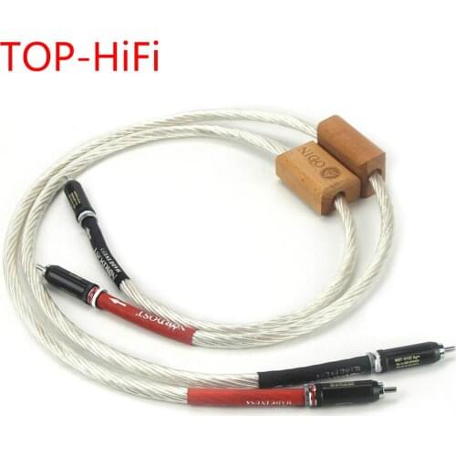 TOP-HiFi Pair Nordost Odin RCA Reference Interconnect Audio Cable with Rhodium plated WBT-1020 RCA PLUG