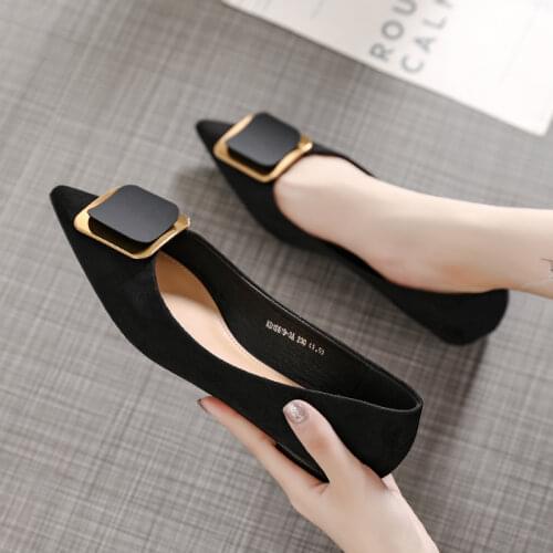 Spring Summer Pointed Toe Flat Shoes Woman Ballet Flats Black Red Ladies Shoes Autumn Slingbacks Casual Shoes Women Loafers