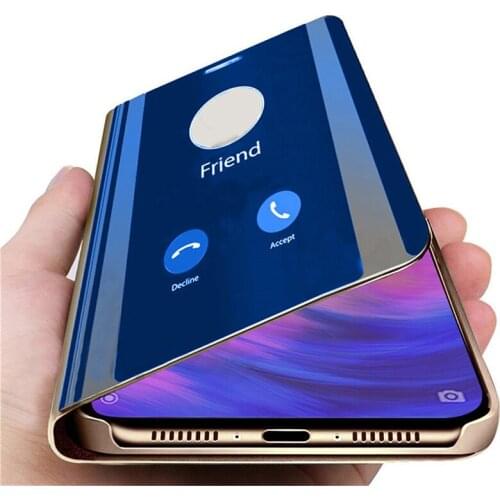 Smart Mirror Flip Case For Redmi 7 Note 7 6 Pro 4X Leather Cover For Xiami Redmi Note7 6A 5 plus Celular Funda Case On xiomi Mi9