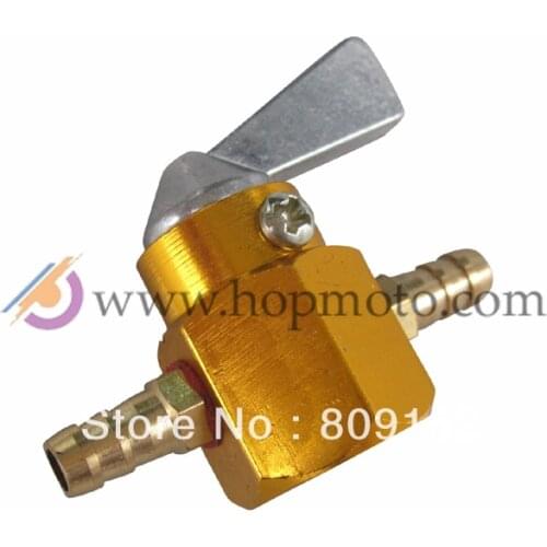 RED BLUE GOLD BLACK UNIVERSAL 6MM MOTORCYCLE DIRTBIKE ATV IN-LINE PETROL On-OFF FUEL TAP SWITCH MOTORCYCLE FUEL SWITCH