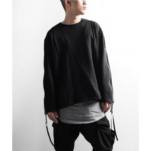 Korean version Pullover spring and autumn loose mens underwear cotton round neck long sleeve