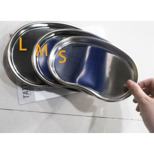 1PC Stainless Steel Cosmetic Storage Tray Bending Equipment Plate Doctor Surgical Dental Tray Medical Cosmetic Tattoo Accesory