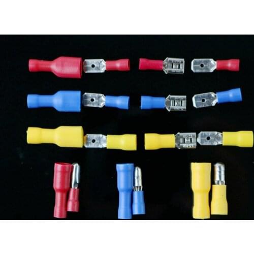 10PCS 5pairs Female male Insulated Spade joint Connector Crimp Terminal Connectors Cable Wire Connector
