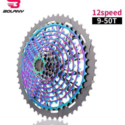 12 S 9T MTB 12 Velocidad 9-50T y 11 velocidad 9-50T XD casete de bicicleta Arco Iris acero completo bicicleta de montaña 11 S ru