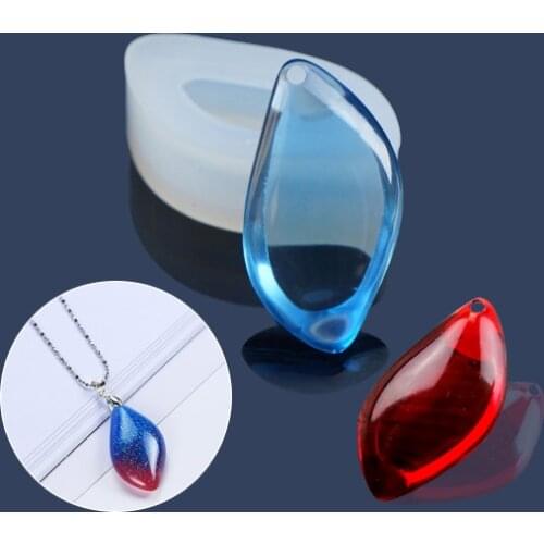 2 Style Jewelry Diamond Type With Hole DIY Silicone Mould Resin Necklace Craft Jewellery Making Mold Resin Molds For Jewelry
