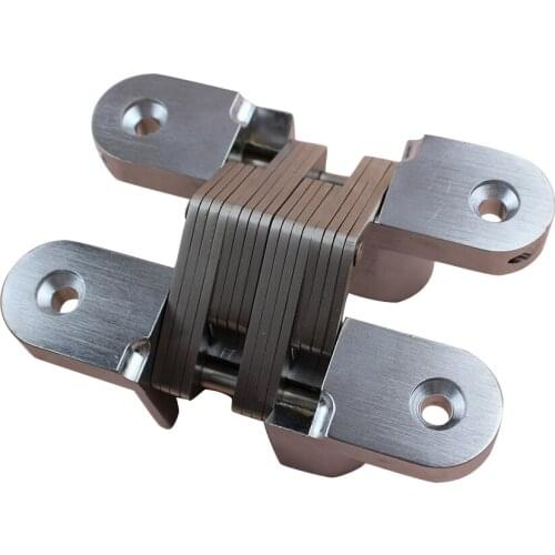 40kg visagras heavy door fittings cross invisible hinge concealed 180 degrees stainless steel screw-in wooden door hinge