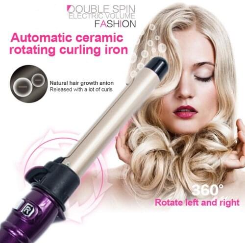 Auto Rotary Electric Hair Curler Curling Iron Automatic Rotating Wave Styling MH88