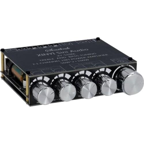 Bluetooth 5.0 Channel 2.1 Power Audio Stereo Subwoofer Amplifier Board 50WX2+100W Speaker AMP XY-S100L