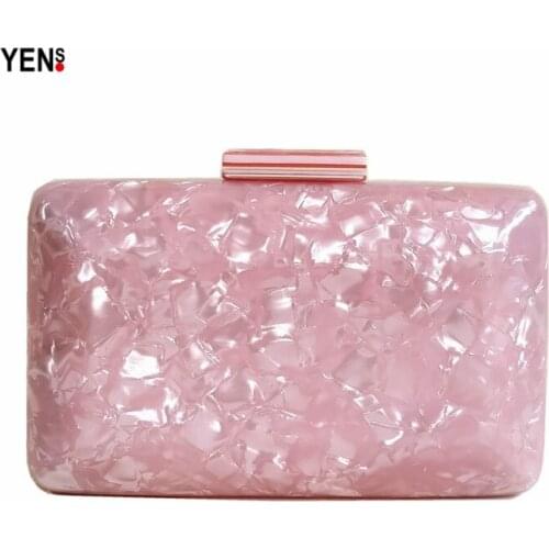 Brand Fashion Women Evening Bag Acrylic Clutch Bag Small Bag Luxury Handbag Party Prom Woman Wedding Clutch Purse Casual Box