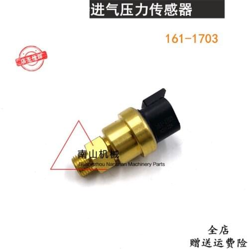 Free shipping 324 325 329 336d intake pressure sensor c7/c9 engine 161-1703 excavator