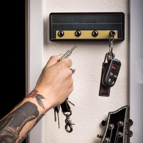 Key Storage Guitar Keychain Holder Jack II Rack 2.0 Electric Key Rack Amp Vintage Amplifier Gift wall home house key holder