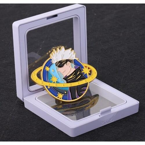 Animation Jujutsu Kaisen Enamel Pin Wholesale Strongest Man Gojo Satoru Brooch Anime Lapel Badge Cartoon Pin Jewelry Gift