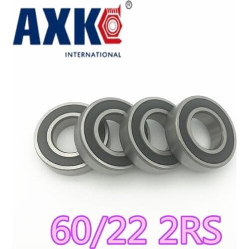 Rodamientos Top Fashion Free Shipping 2019 Time-limited 2pcs High Quality Non-standard 22*44*12mm 60/22 2rs Ball Bearing Black