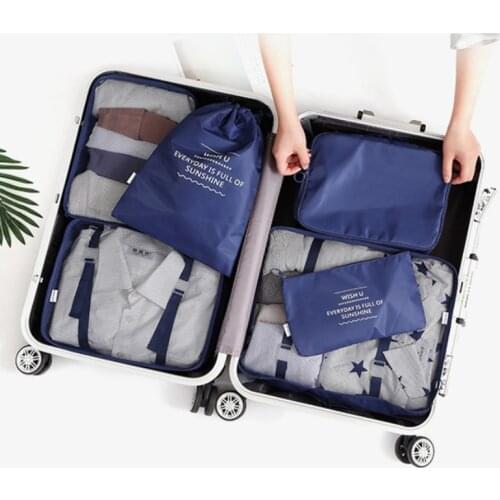 Hot sales can wash bags, clothes, luggage, underwear and sundry bags. Six pieces of travel bags