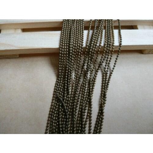 Bracelet necklace material DIY steel chain accessories Jewelry parts brass chain/1.5MM Bead chain SMM1011