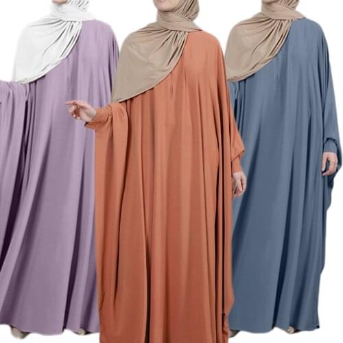 Fashion Khimar Muslim Prayer Wear Woman Hijab Dress Full Cover Muslim Abaya Long Dresses Islamic Jilbab Ramadan Clothes Kaftan