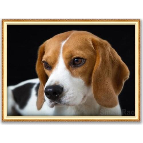 Animal Dog Beagle DIY Embroidery Cross Stitch 11CT Kits Craft Needlework Set Printed Canvas Cotton Thread Home Decoration Sale
