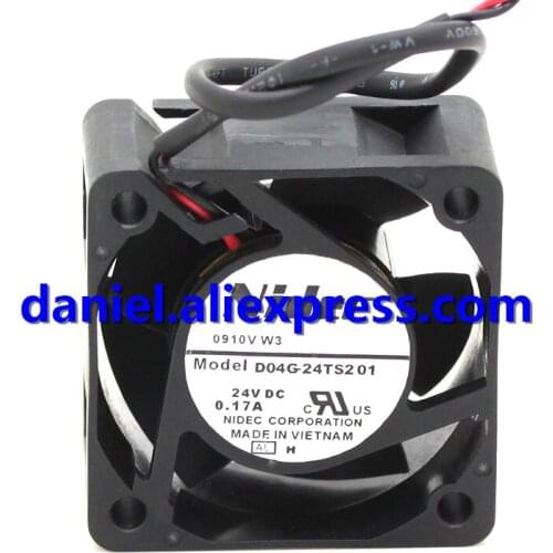NIDEC 24V 0.17A 4CM 4020 Inverter Silent Fan D04G-24TS201