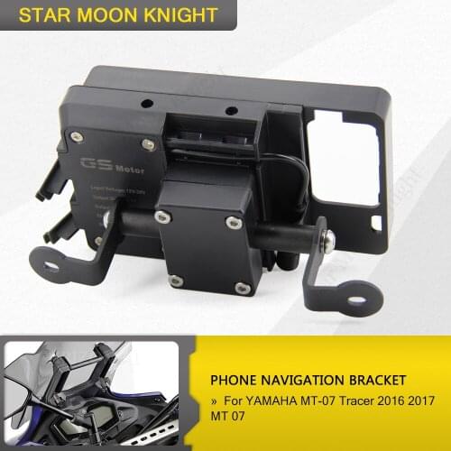 New Arrival! MT-07 Tracer Motorcycle Phone Navigation Bracket Plate Phone Stand Holder for YAMAHA MT-07 Tracer 2016 2017