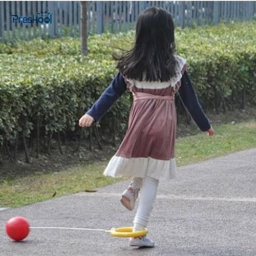 Preskool Education Toy For Children Skipping Ball Fitness Sport Toy Jumping Ring Sponge Cover For Kindergarten Outdoor Game