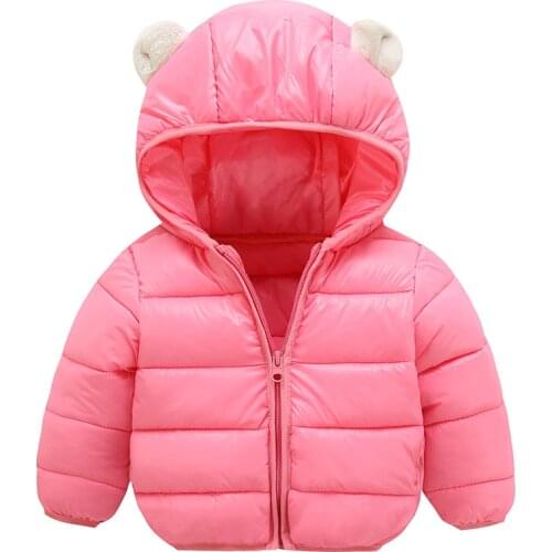 2020 Autumn Winter Baby girl jacket Hooded coat Children Down Jackets For Girls Warm Kids Down Coats For Boys Outerwear Clothes
