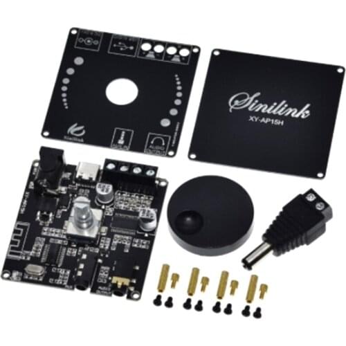 Bluetooth 5.0 10W/15W/20W Stereo Power Amplifier Board Mobile Control APP 12V/24V High Power Digital Amplifier Module