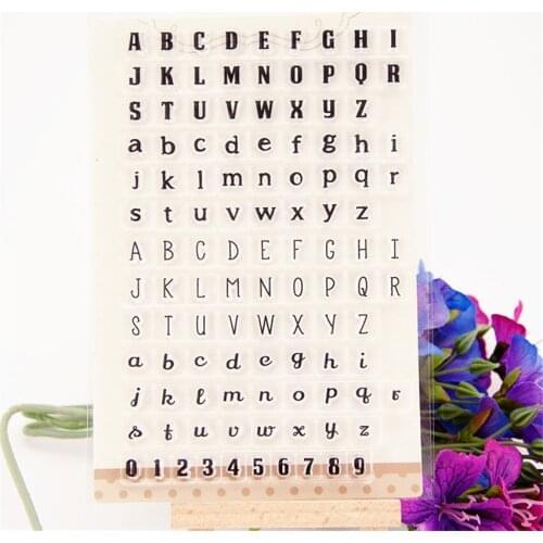Hot selling letter transparent clear stamp / silicone seal roller stamp DIY scrapbook album / card production