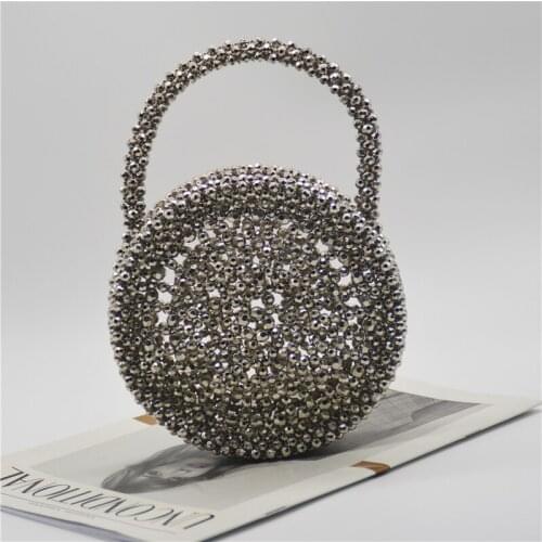 Luxury High Quality Elegant Handmade Beaded Bags Women Handbags Small Bag Pearl Bead Bags