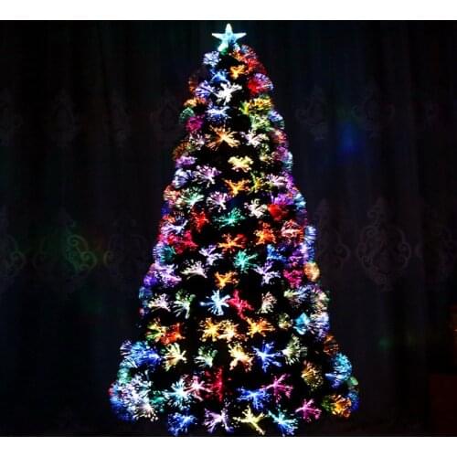 Christmas Decorative Ornaments 1.8m Christmas Tree Package Colorful Fiber Tree LED Light Encryption Luxury Christmas Tree