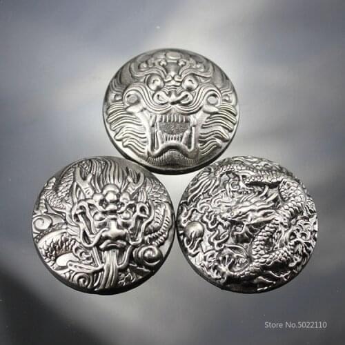 DIY Chinese Dragon Three-dimensional Decorative Coin Button Cloth Button Handmade Leather Tool Cloth Button