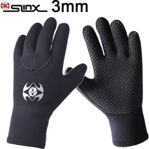 Water Glove 3mm Neoprene Five Finger keep Warm Wetsuit Winter Diving Gloves Snorkeling Paddling Surfing Kayaking Spearfishing