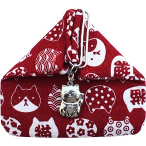 Women Girls Pattern Coin Purse Mini Pouch Portable Triangular Purse New