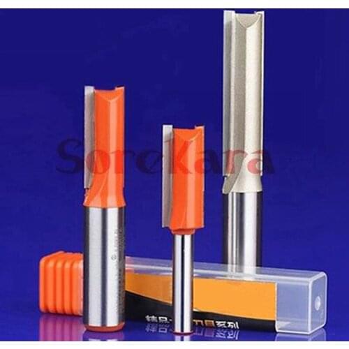 1/2"*1" Two Flutes Straight Router Bit End Mill CNC Carving Tools Milling Cutter For Woodworking