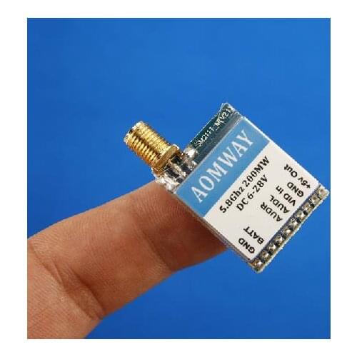 AOMWAY 5.8G 32CH 200mW Mini FPV A/V Transmitter / Tx 6g only for RC Quadcopter Multicopter