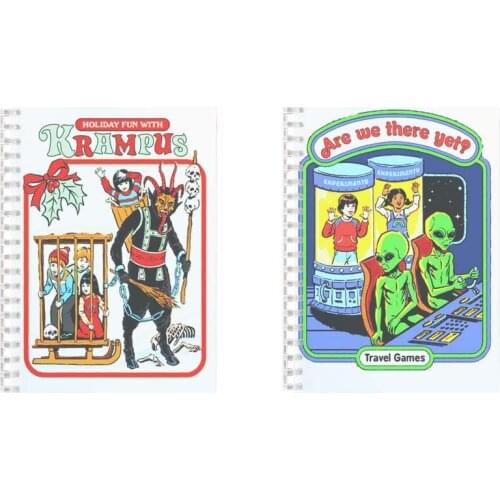 Satan Notebook Lined Paper Demon Death Scary Hip Hop Satanism Grim Reaper Evil Writing Note Pad Psychedelic Horror Stationery