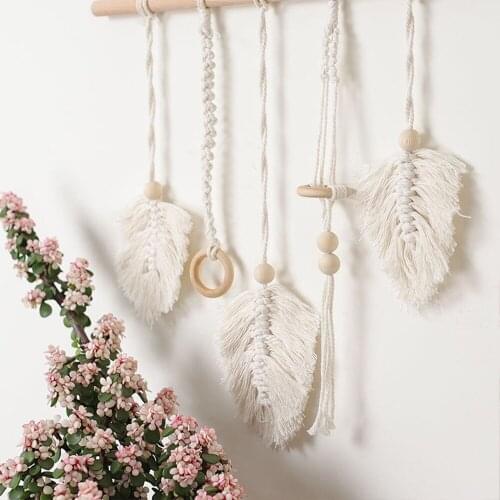 Bohemian Wall Decor Macrame Wall Hanging Cotton Knitting Ins Style Comfortable Beautiful Craft Wedding